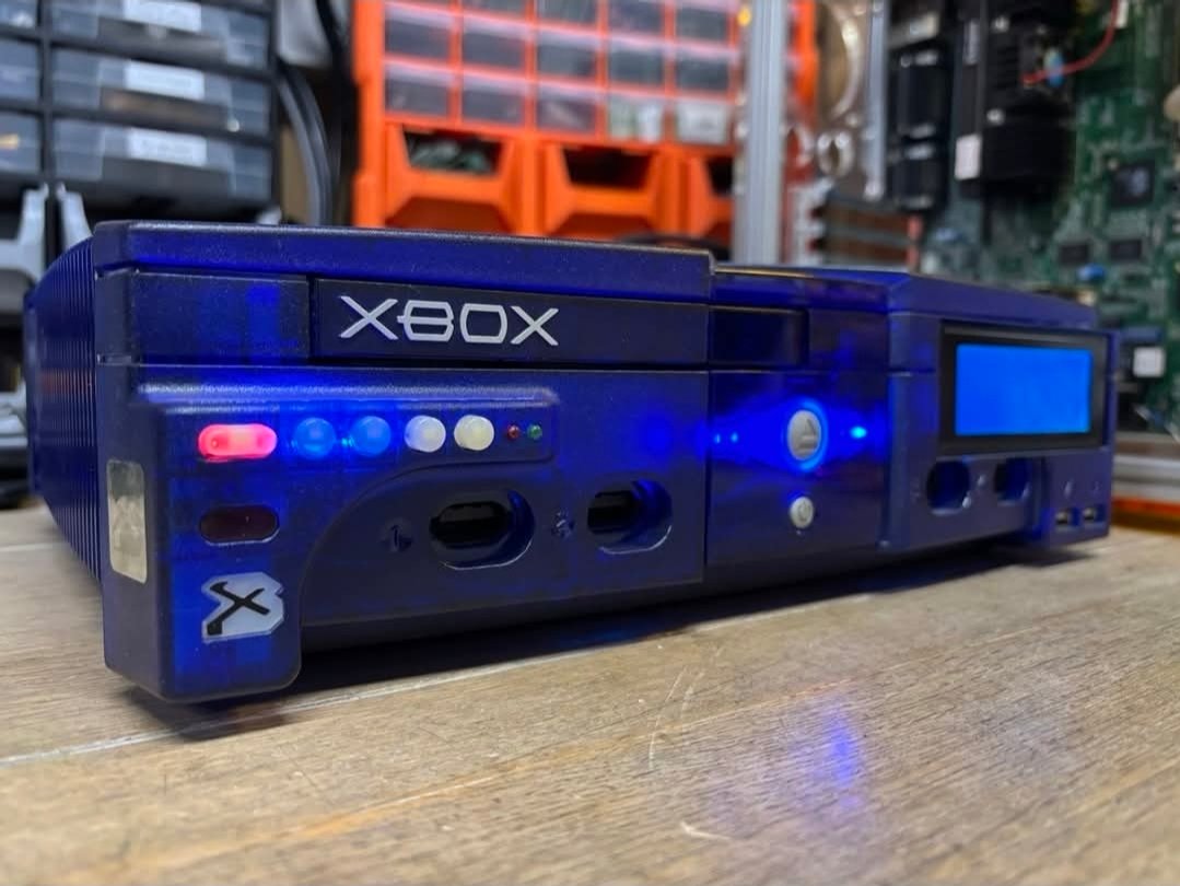 Xbox X3cp Blue Halo With Xecuter+xlcd 2500€ 